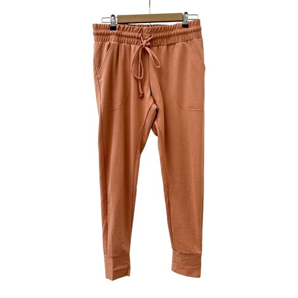 Free People Movement Sunny Joggers Sweatpants‎ Sunbaked Drawstring Waist Women M - Picture 2 of 15